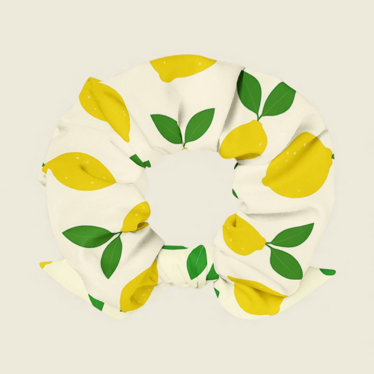 Recycled Scrunchie - Lemon Pop
