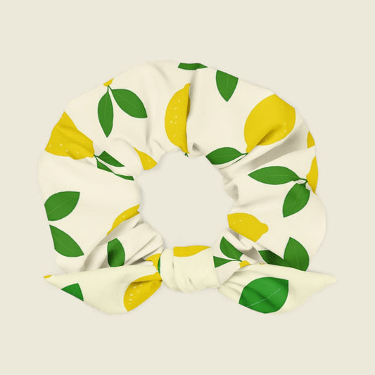 Recycled Scrunchie - Lemon Pop