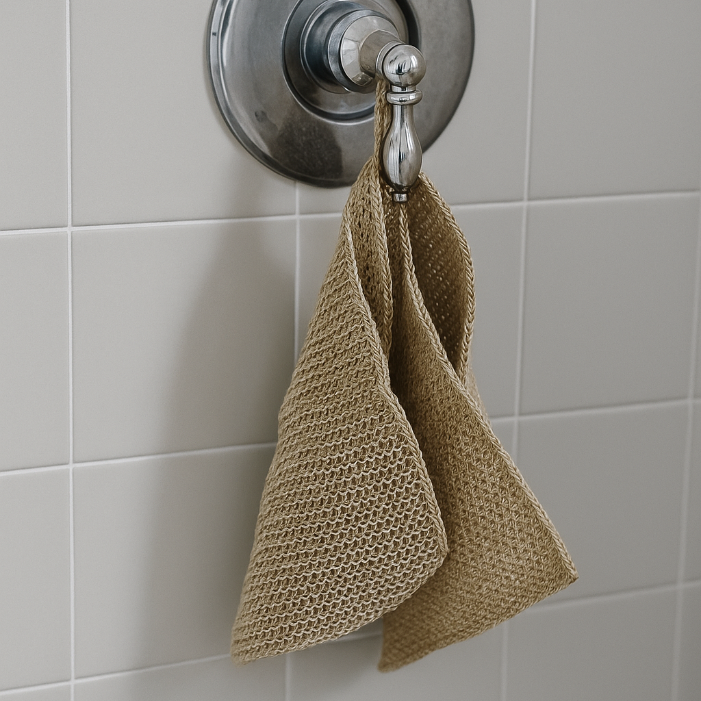 Hemp Washcloth Set (2) | Natural Exfoliating Body Cloths