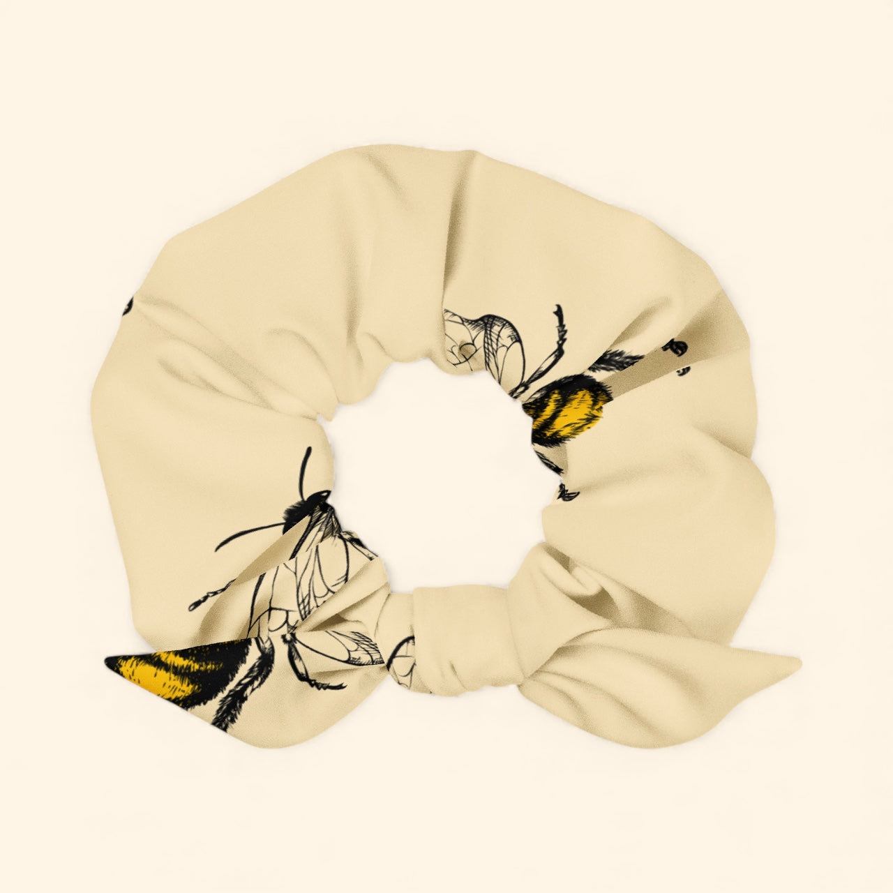 Recycled Scrunchie - Bee Beige