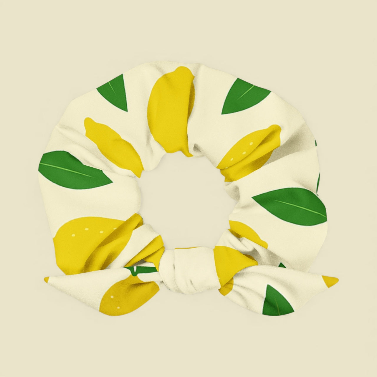 Recycled Scrunchie - Lemon Drop