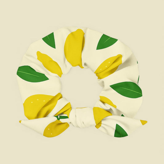Recycled Scrunchie - Lemon Drop