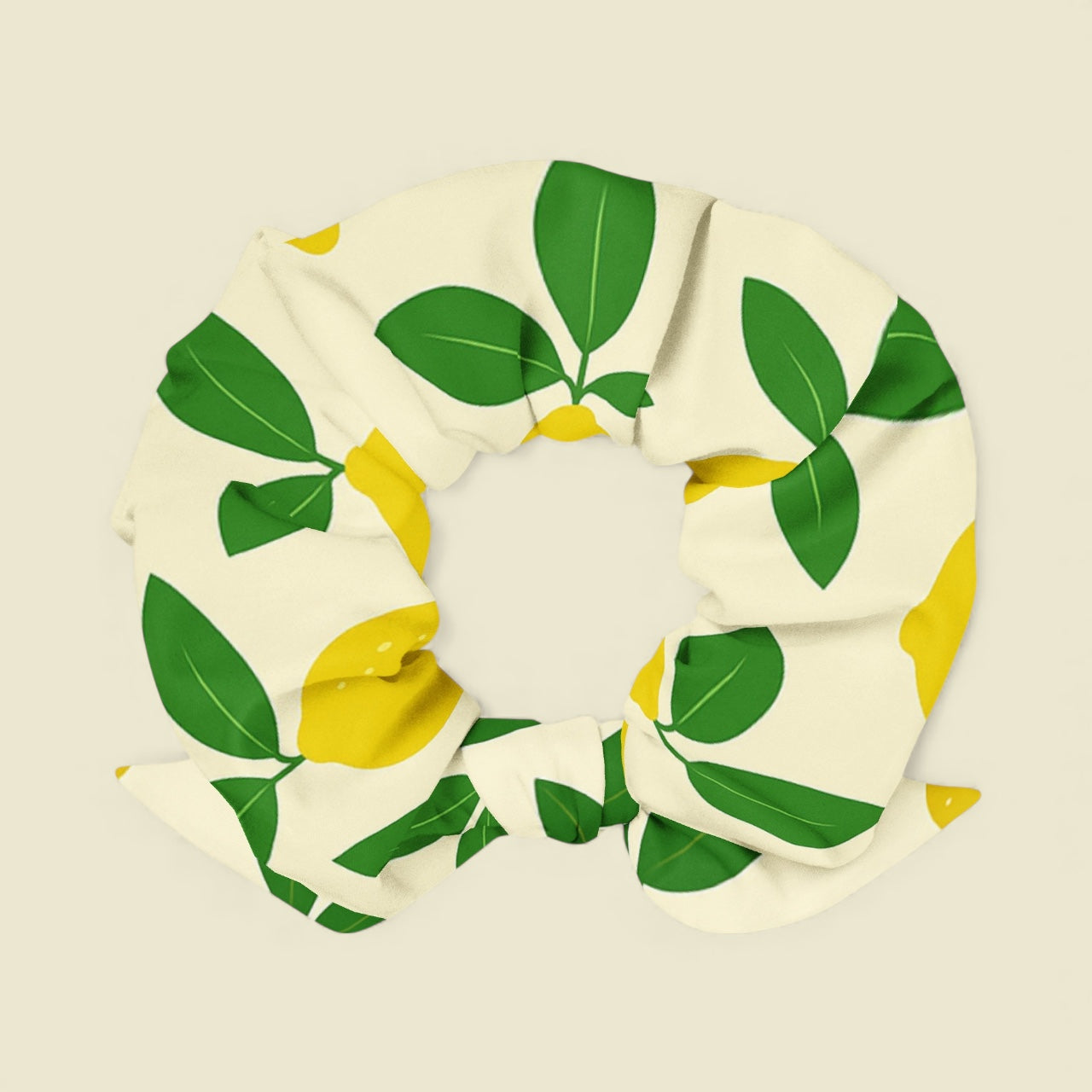 Recycled Scrunchie - Lemon Drop
