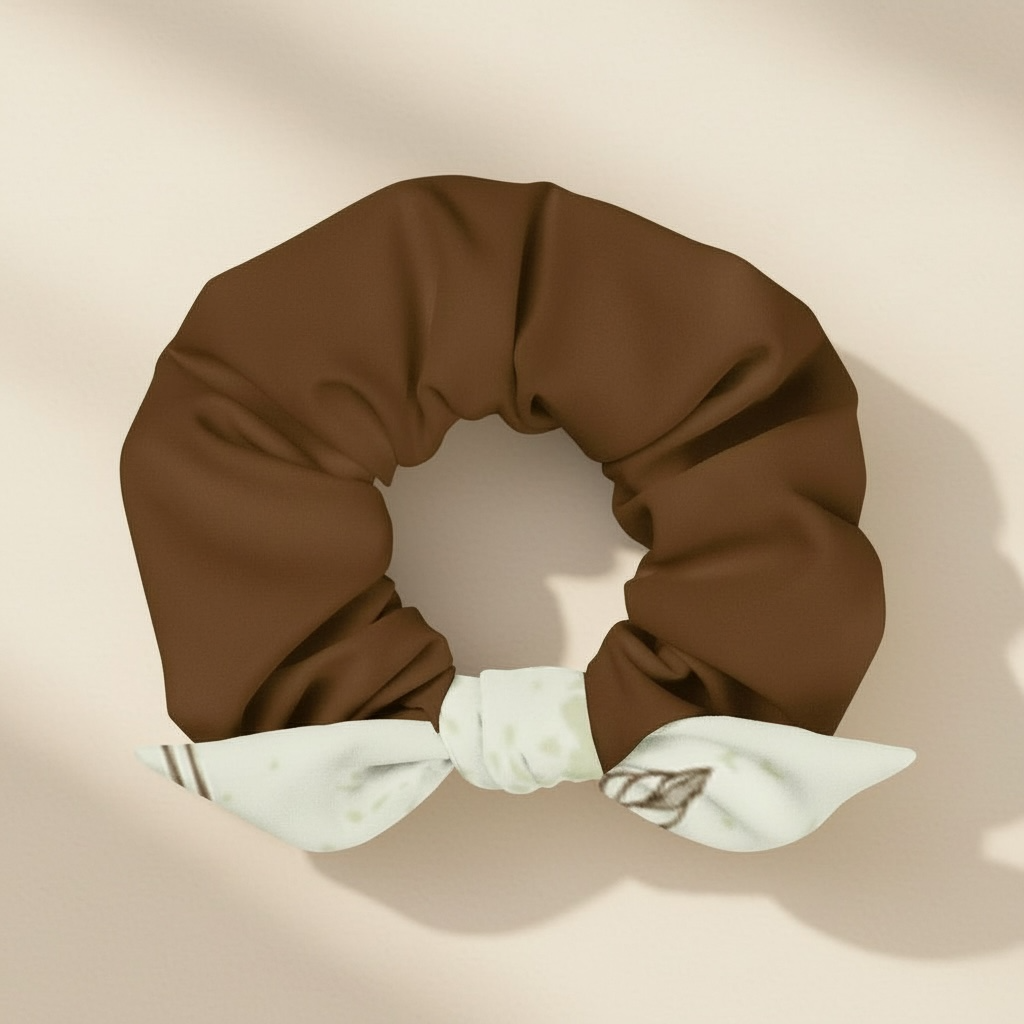 Recycled Scrunchie - Chai Latte