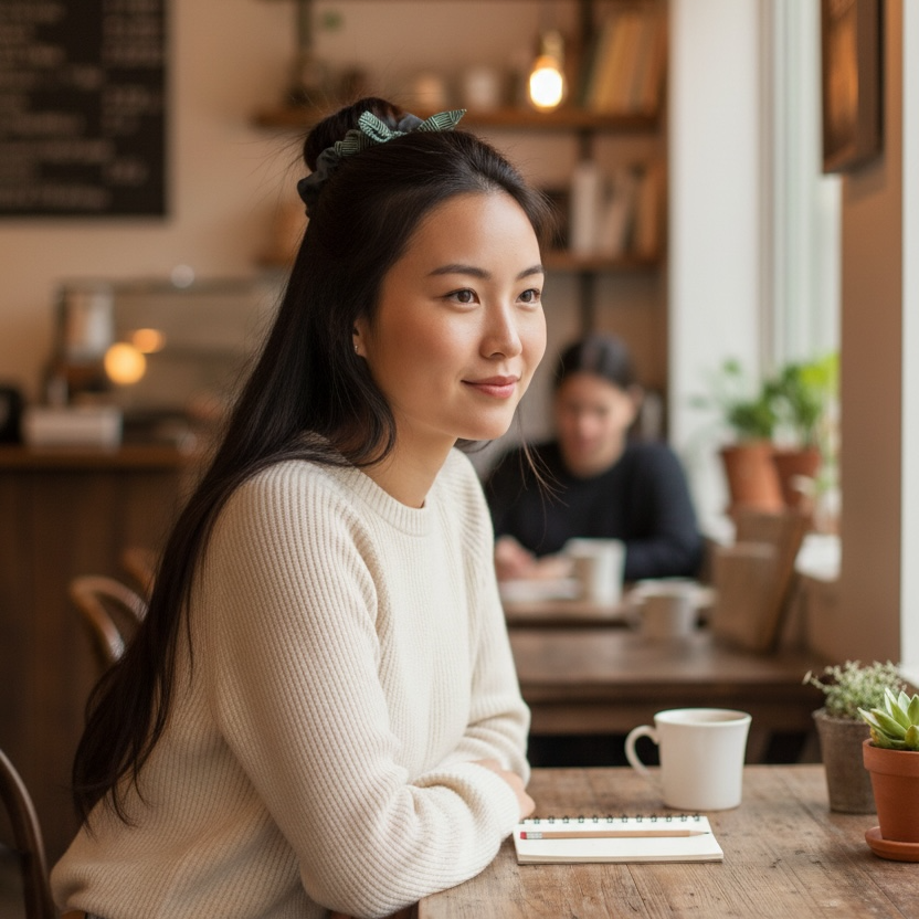 Recycled Scrunchie - Evening Mint