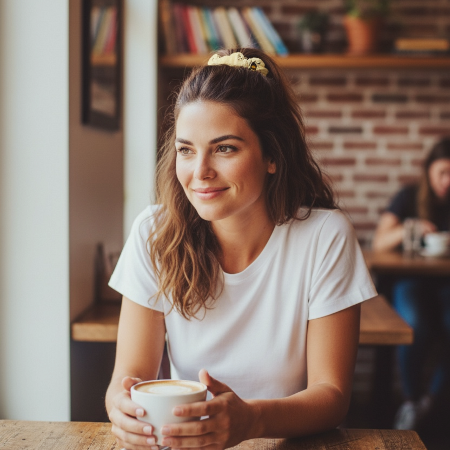 Recycled Scrunchie - Bee Beige