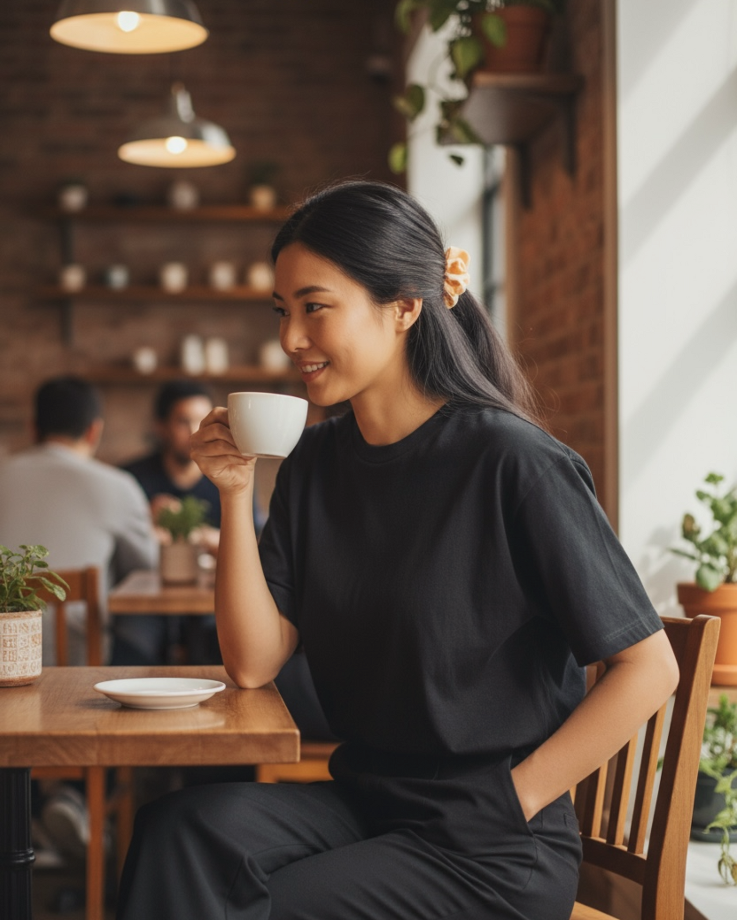 Recycled Scrunchie - Lemon Sand