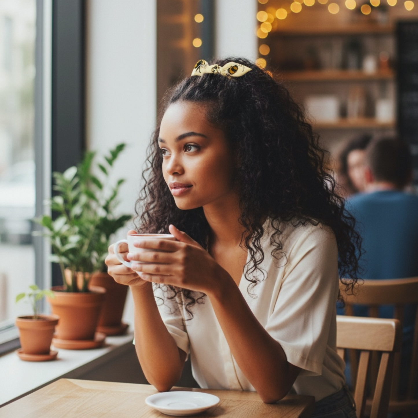 Recycled Scrunchie - Bee Beige