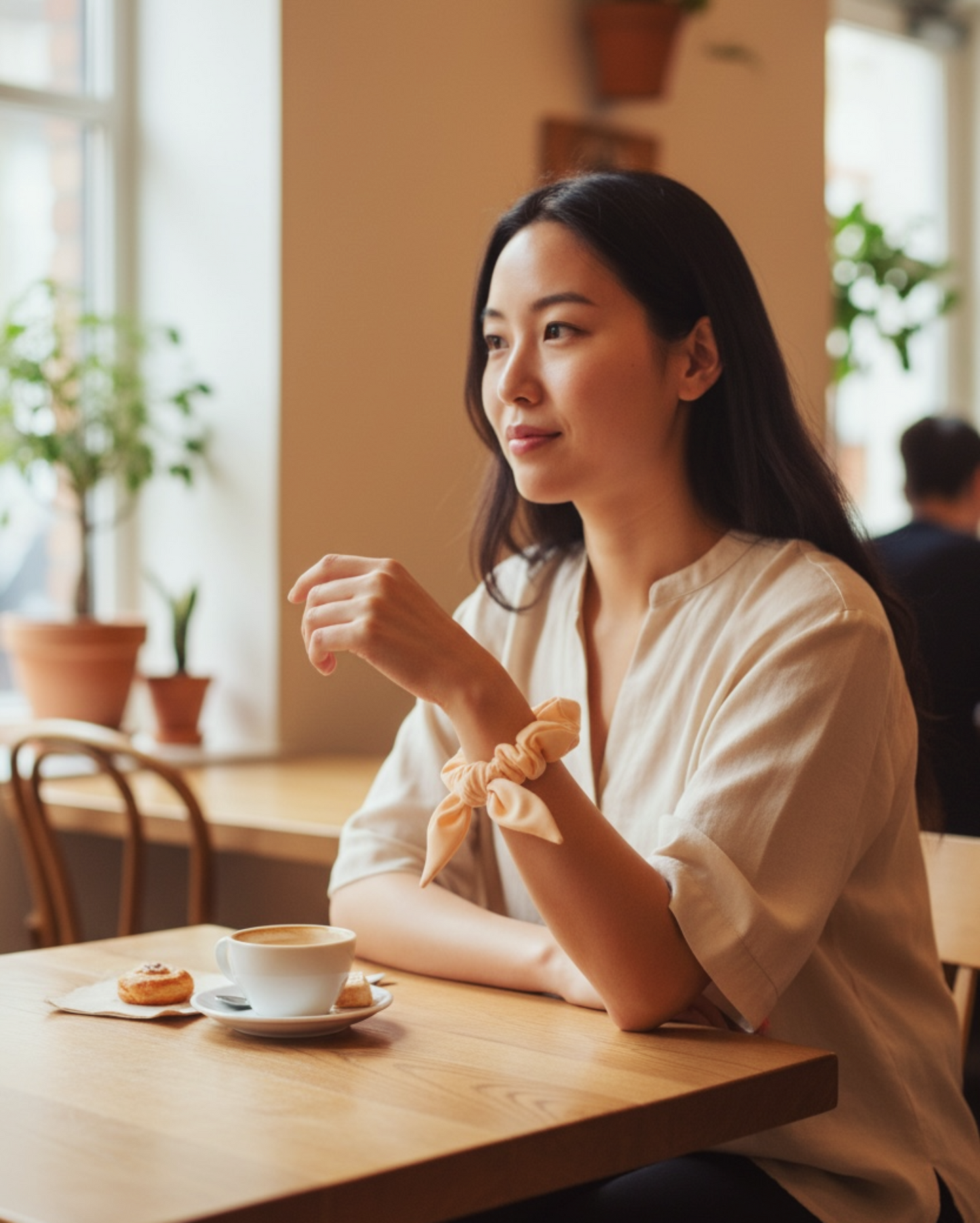 Recycled Scrunchie - Lemon Sand