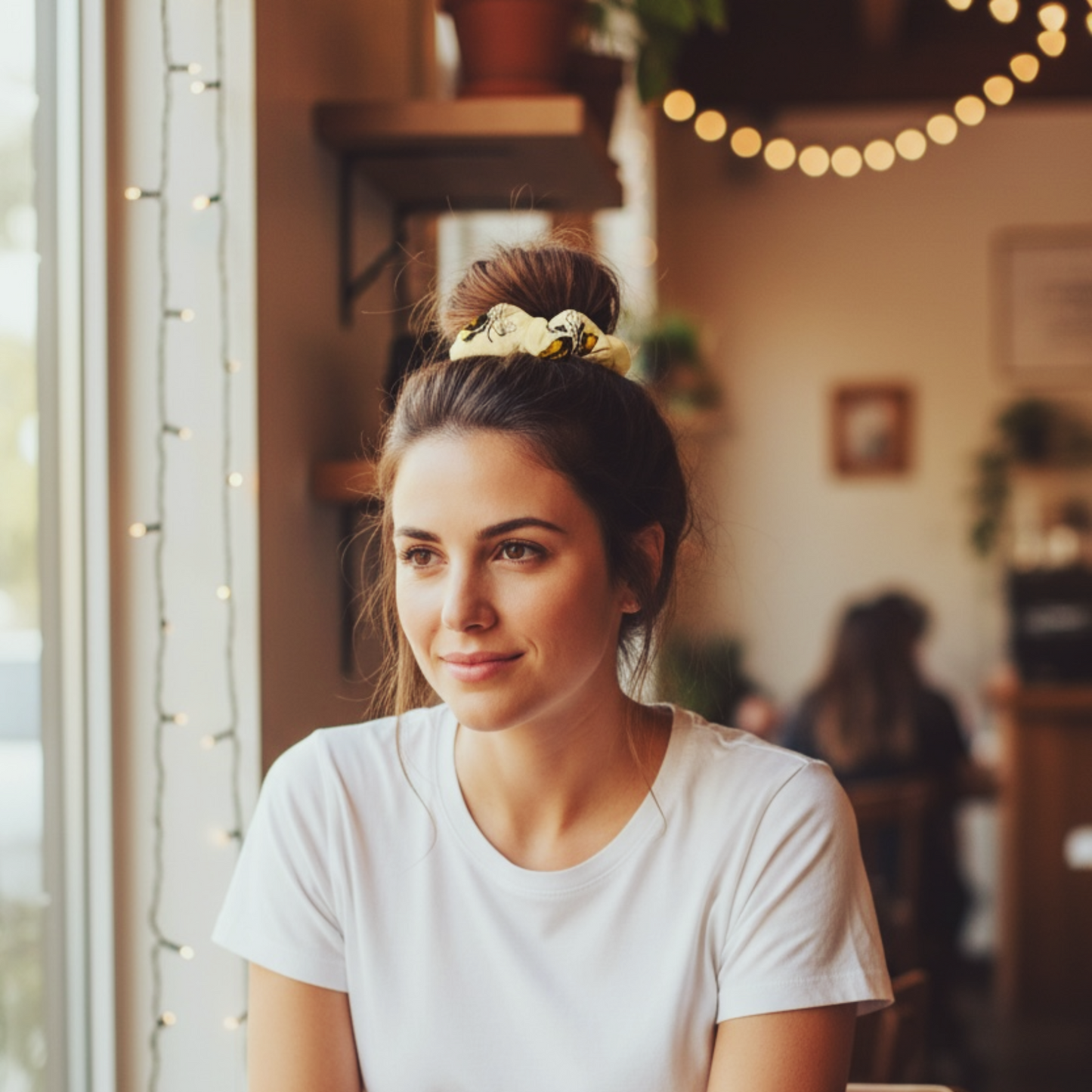 Recycled Scrunchie - Bee Beige